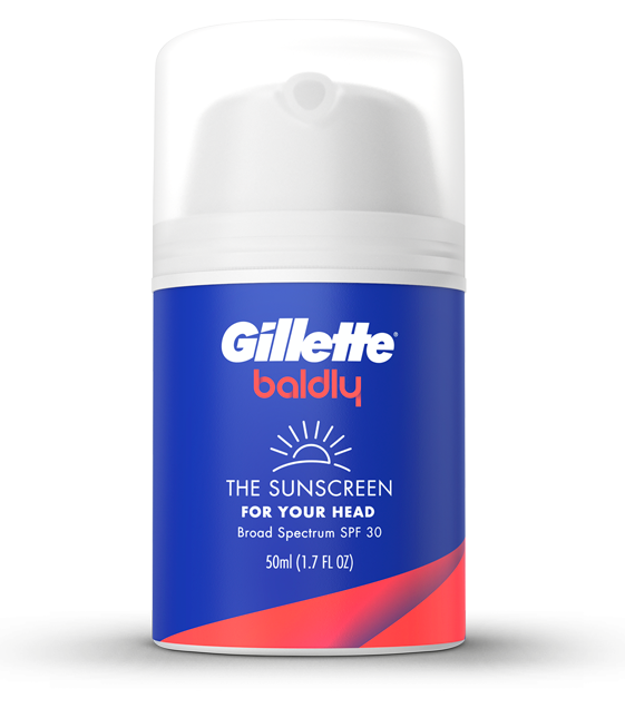 Gillette baldly Head Sunscreen 
